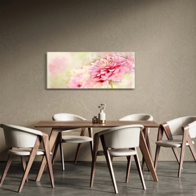 Tablou - Floare roz, aquarel (120x50 cm)