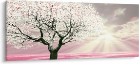 Tabloul copacului roz (120x50 cm)