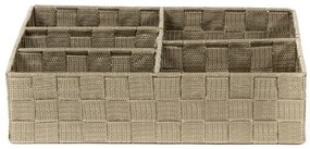 Organizator Compactor TEX 32 x 25 x 8 cm, 5 piese, maro deschis