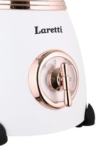 Blender Laretti LR-FP7310, 500W, 1.5 l, Lame din otel inoxidabil, 2 viteze + puls, Mecanism de blocare, Alb