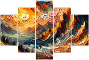 Tablou - Munte acoperit de soare (150x105 cm)