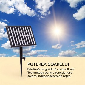 Blumfeldt Fez, fântână solară, LED, 34 × 76 × 36 cm (L × Î × l), poliresină