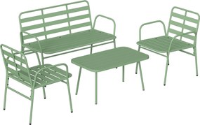 Outsunny canapele metalice verzi | Aosom Romania