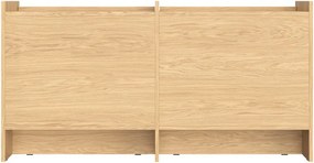 Comodă în culoare naturală cu aspect de lemn de stejar 146x76x51 cm Hido – noo.ma