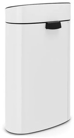 Coș de gunoi alb cu senzori de atingere din oțel 40 l Touch Bin – Brabantia