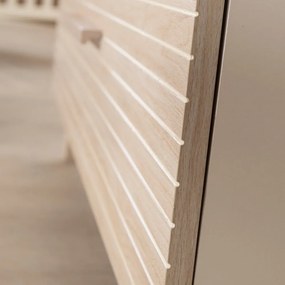 Șifonier de copii crem/în culoare naturală cu aspect de lemn de stejar 118x190x52 cm Sidney – Roba