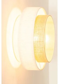 Plafonieră BOHO, 1 x E27, 60 W, 230 V, Ø 40 cm, alb/jută