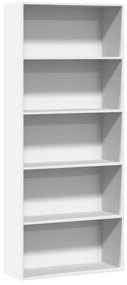 3314669 vidaXL Bibliotecă, alb, 80x30x189 cm, lemn prelucrat