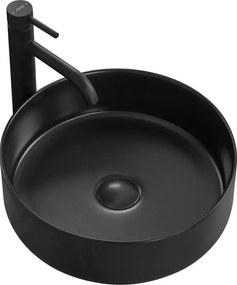 Lavoar negru mat pe blat Rea Sami 36 cm