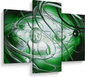 Tabloul abstract verde (90x60 cm)