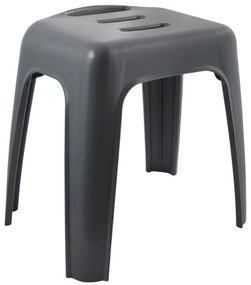 Spirella Scaun de duș HOCKER, gri închis, 47 cm
