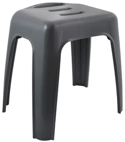 Spirella Scaun de duș HOCKER, gri închis, 47 cm