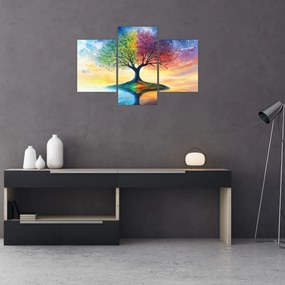 Tablou – Arbore pictat al anotimpurilor (90x60 cm)