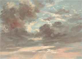 Tablou pe sticlă - John Constable, Cloud Study Stormy Sunset, reproducere (70x50 cm)