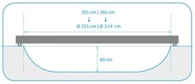 Trambulină cu plasă MARIMEX Premium, 305 cm