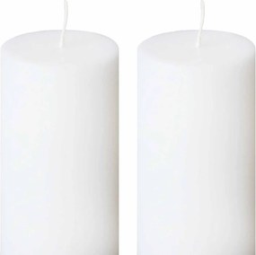 Set 2 Lumanari Nunta Mire si Mireasa cu buchet albastru 7 cm, 50 cm