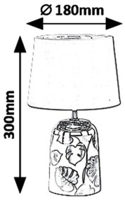 Veioza / Lampa de masa stil modern Sonal alb/argintiu