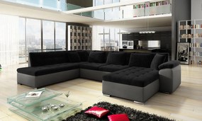 Colțar Talina cu funcție de dormit (Dreapta U) (ekoskóra Soft 029 + Kronos 07). Promo -17%. 1059428