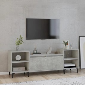 Comoda TV, gri beton, 160x35x55 cm, lemn prelucrat 1, Gri beton