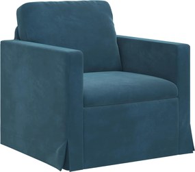 vidaXL Canapea albastru 78 x 78 x 80 cm Catifea