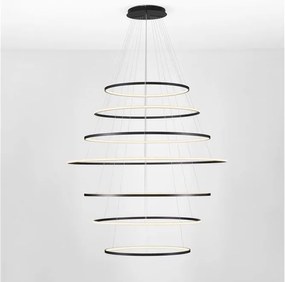 Lustra LED CCT, Design Circular, 150cm, Negru, Maelo NVL-9130644