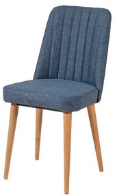 Scaun de sufragerie Vina Dark Blue și AtlanticPine