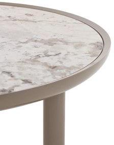 Masuta laterala K-TOP Ø 105, varianta multipla - Kartell Culoare: Tundra naturală / Gri