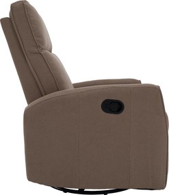 Fotoliu rotativ de relaxare, gri-maroniu taupe, MEKENZI
