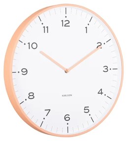 Karlsson 6011OR ceas de perete design, portocaliu,diametru 40 cm