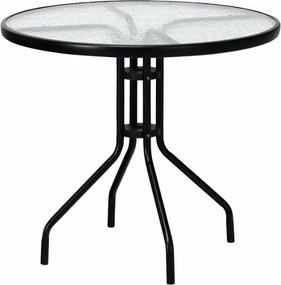 Set de gradina TREGO ISLAND - 4 scaune cu brate si masa rotunda ø 90 cm, verde