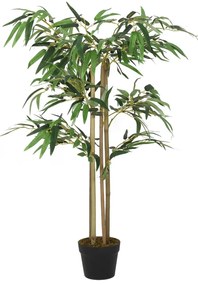 vidaXL Arbore din bambus artificial 380 de frunze 80 cm verde