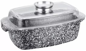Tava de copt cu capac 4,5L Klausberg KB7365, antiaderenta, invelis marmorat