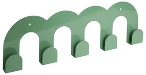 Suport pentru haine de perete ondulat CALLISTA, verde militar, 50 cm