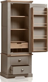 Dulap lemn masiv gri Ives Personalizabilă, 70 × 51 × 185 cm