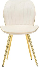 Scaune de dining crem 2 buc. Paris – Mauro Ferretti