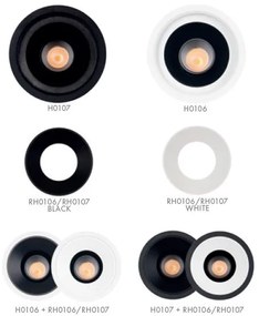Spot LED incastrabil directionabil Galexo negru
