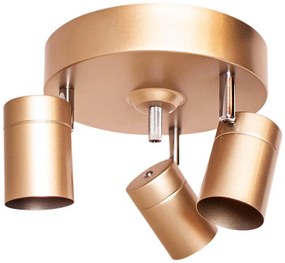 ByRydens 4200710-6501 - Spot CORRECT 3xGU10/7W/230V, auriu, Ø 20 cm