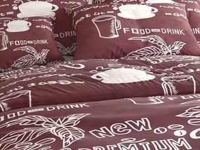 Lenjerie de pat din bumbac Culoare maro, COFFEE