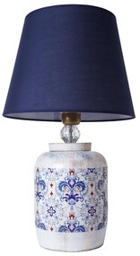 Lampă de masă RAMZES 1xE27/40W/230V albastră/albă