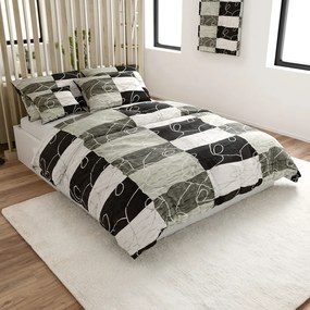 Lenjerie de pat creponata KASPARO BLEND gri Dimensiune lenjerie de pat: 70 x 90 cm | 140 x 200 cm