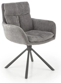 Scaun de dining HALSA, 1 buc., gri