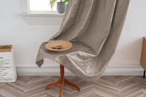 Perdea blackout LOOM VELVET 140x250 cm, bej-maroniu Agatat: Inele metalice