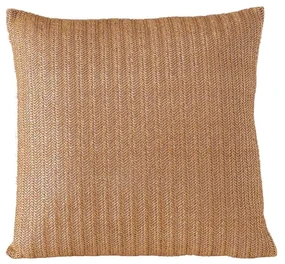 Perna decorativa Edith, 43x43 cm, cu fermoar, maro deschis/alb