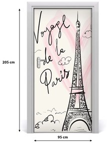 Autocolante pentru usi Turnul Eiffel din Paris