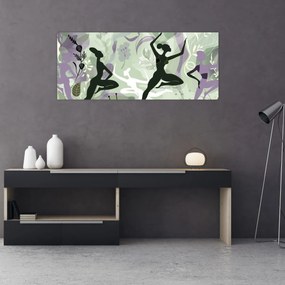 Tablou - Ilustrație de dansatori (120x50 cm)