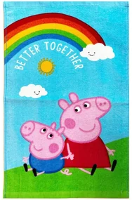 Purcelușa Peppa Together prosop de mână, prosop pentru față, prosop 30x50 cm