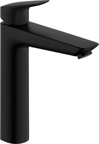 Baterie lavoar monocomanda inalta negru mat Hansgrohe Logis 190