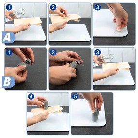 Set 2 protecții din sticlă pentru aragaz Wenko Mojitos, 52 x 30 cm