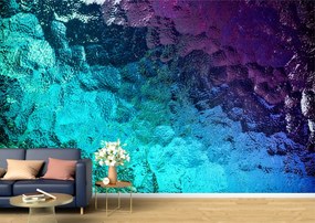 Tapet Premium Canvas - Geam colorat cu nuante de albastru abstract