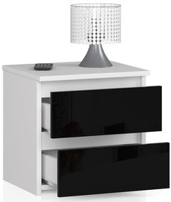 Noptieră Cleania CL2 (Negru lucios). 1069506